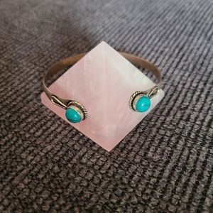 Boho turquoise cuff